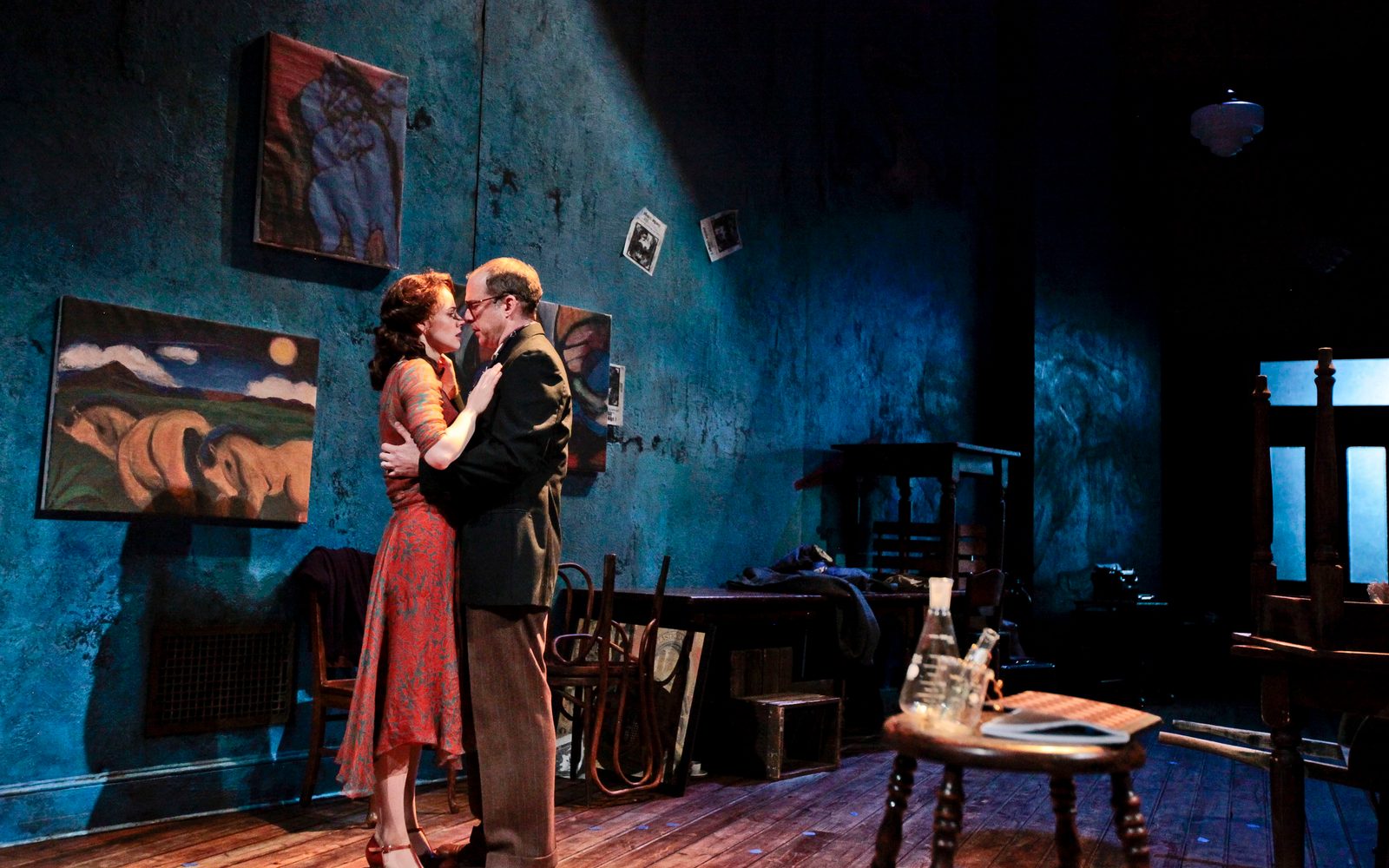 Teal Wicks and Daniel Jenkins in The Blue Flower.